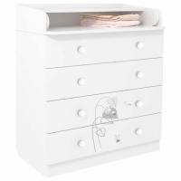 Комод Polini kids French 1580,  Amis, белый. Фото №1