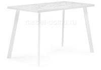 Стол деревянный Тринити Лофт 120 25 мм сабия / белый матовый фото Стол деревянный Тринити Лофт 120 25 мм сабия / белый матовый