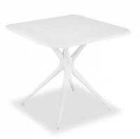 Стол KNORR (mod. TT73) пластик, 83х83х76 см, белый Стол KNORR (mod. TT73) пластик, 83х83х76 см, белый. Фото №1