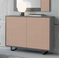 Узкая тумба NORA 3008.2 Plomo/Almendra. Фото №1