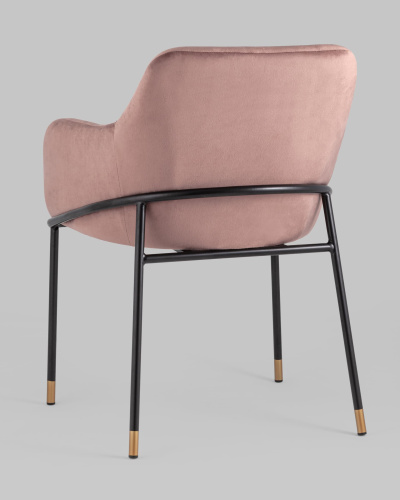 Стул Сандра велюр пыльно-розовый. Фото №7