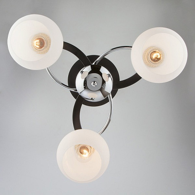 Потолочная люстра Eurosvet Larion 9654/3 хром/венге фото Потолочная люстра Eurosvet Larion 9654/3 хром/венге. Фото №2