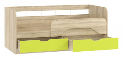 Акварель НМ 039.04 М1 Кровать Лайм, Дуб Сонома. Фото