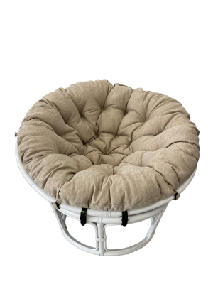 Кресло Папасан 23/01, цвет: белый. Фото №2