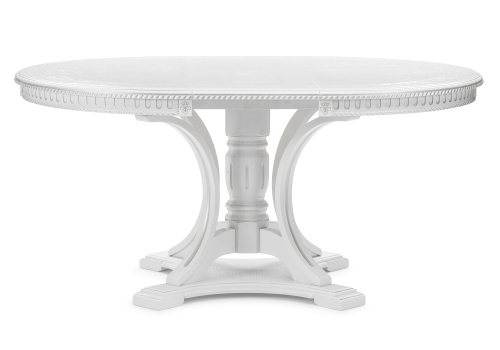 Стол деревянный Нозеан белый / серебро. Фото №3