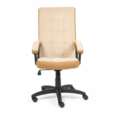 Кресло TRENDY флок/ткань, бежевый/бронза, 7/TW-21 фото Кресло TRENDY флок/ткань, бежевый/бронза, 7/TW-21. Фото