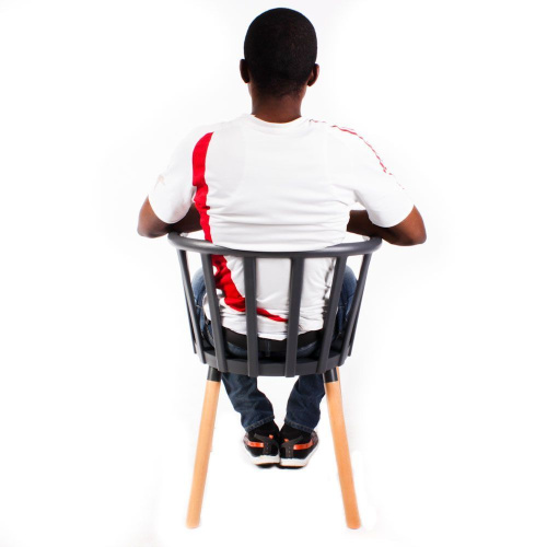 Стул Сен-Тропе черно-серый. Фото №5