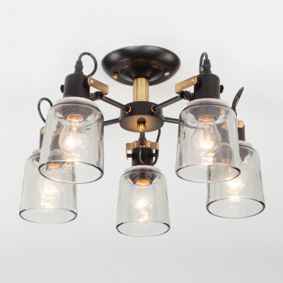 Потолочная люстра Eurosvet Astor 70111/5 черный. Фото №2