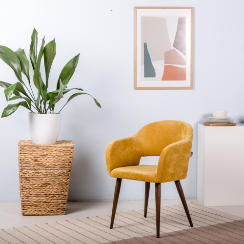 Кресло Oscar Жёлт/Тёмный Орех. Фото №8