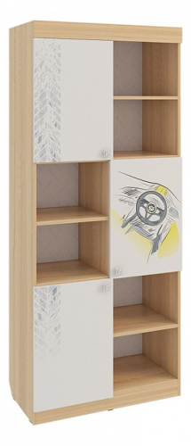 Форсаж Стеллаж дуб сонома/белый. Фото №1