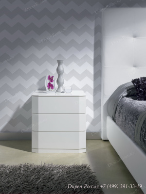 Тумба прикроватная DUPEN M-112 белая. Фото