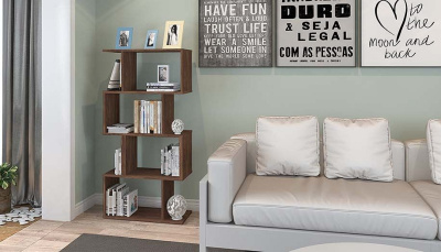 Стеллаж Polini Home Smart, коричневый фото Стеллаж Polini Home Smart, коричневый. Фото №5