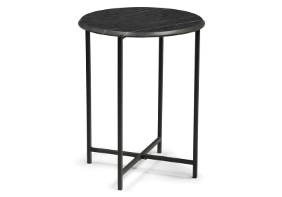 Журнальный стол Грейс мрамор черный / черный фото Журнальный стол Грейс мрамор черный / черный. Фото №2