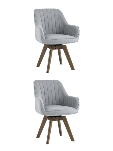 Стул вращающийся MANS серый 2 шт.. Фото №1