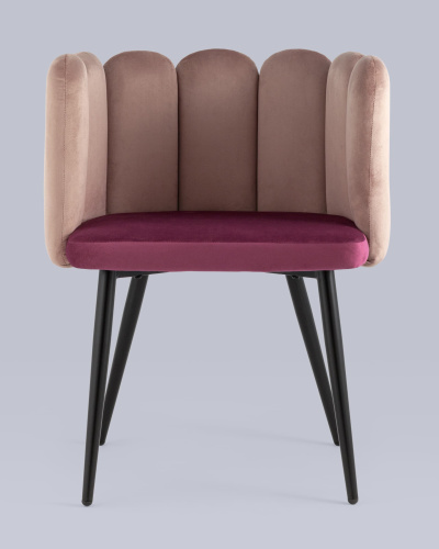 Кресло Карнавал пыльно-розовое/бордо. Фото №5