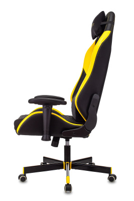 Кресло игровое Knight Neon черный/желтый соты эко.кожа с подголов. крестовина металл. Фото №5
