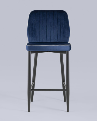 Стул полубарный Лоренс велюр синий. Фото №5