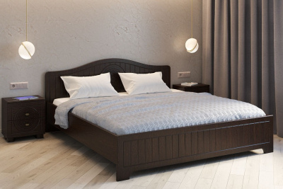 кровать 2000*1800 Монблан МБ-604К с ламелями и комплектом опор орех шоколадный фото кровать 2000*1800 Монблан МБ-604К с ламелями и комплектом опор орех шоколадный. Фото