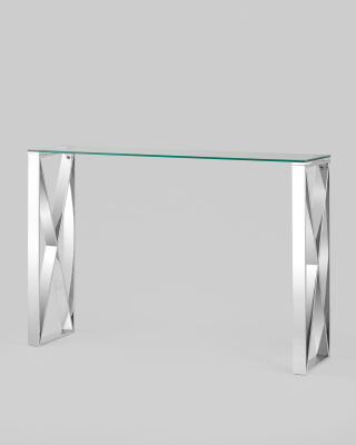 Консоль КРОСС 115*30 серебро. Фото