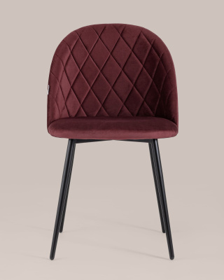 Стул Марсель велюр винный. Фото