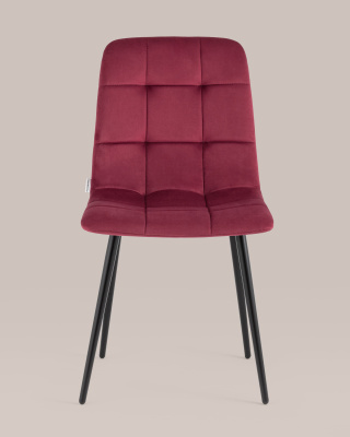 Стул Одди велюр красный фото Стул Одди велюр красный. Фото №5