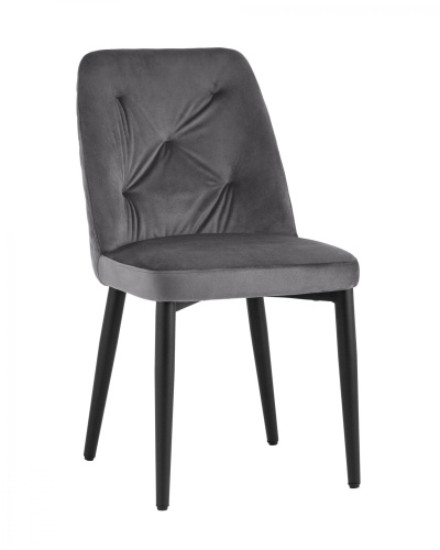 Стул Эмма велюр серый. Фото №1