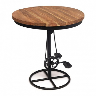 Стол круглый Secret de Maison LAMMERTAL (mod. O-254) дерево манго/металл, 80х80х84см, хела/металл натуральный фото Стол круглый Secret de Maison LAMMERTAL (mod. O-254) дерево манго/металл, 80х80х84см, хела/металл натуральный. Фото №2