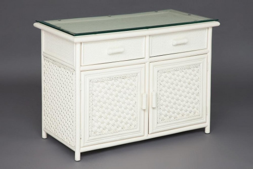 Комод Andrea (2 ящика)  TCH White (белый). Фото №2