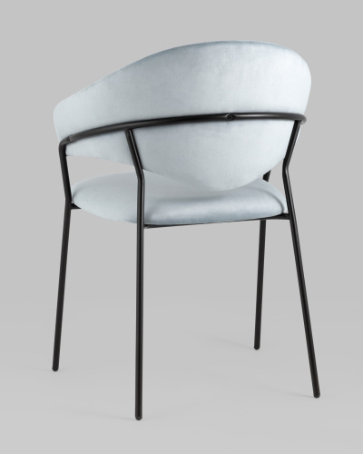 Стул Алексис велюр пыльно-голубой. Фото №7