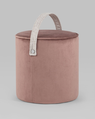 Пуф Джерри велюр пыльно-розовый. Фото №3