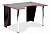 Стол компьютерный Strike-1 (120) NEO  black/red, черный/красная кромка