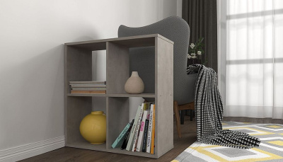 Стеллаж Polini Home Smart, серый. Фото №5