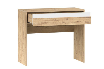 Стол туалетный Virginia НМ 011.08, Белый Скандинавский/Дуб Бунратти. Фото №2