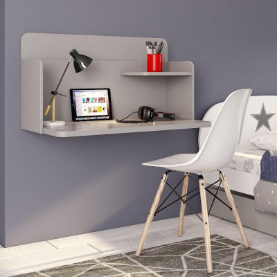 Стол навесной Polini Kids Mirum, серый. Фото №3