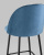 Стул барный Марсель велюр пыльно-синий. Фото №8