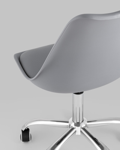 Стул офисный BLOK NEW пластиковый серый. Фото №8