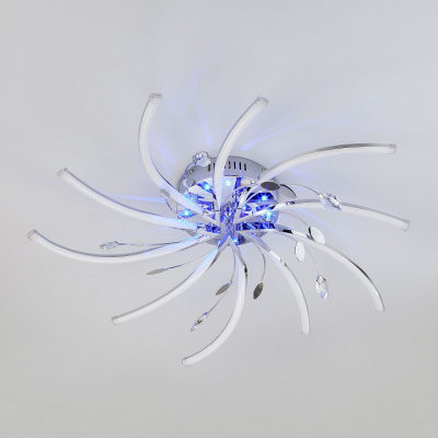 Потолочная люстра Eurosvet Windmill 90125/10 хром 97,5W. Фото №2