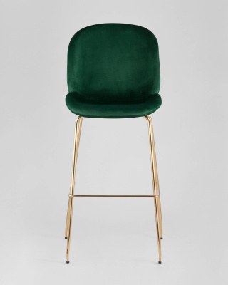 Стул барный Beetle со спинкой изумрудный фото Стул барный Beetle со спинкой изумрудный. Фото №4