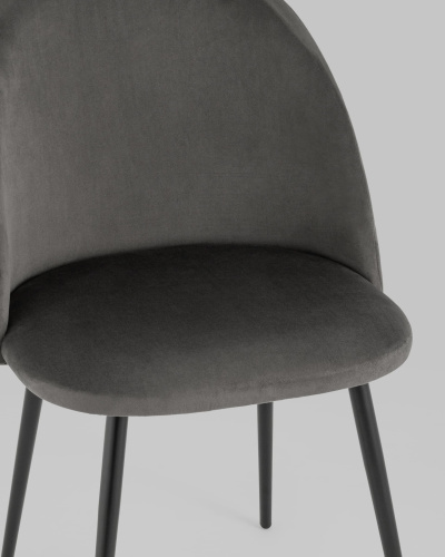 Стул Фолио велюр тёмно-серый. Фото №9