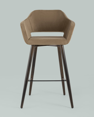 Стул барный Саймон велюр капучино фото Стул барный Саймон велюр капучино. Фото №5