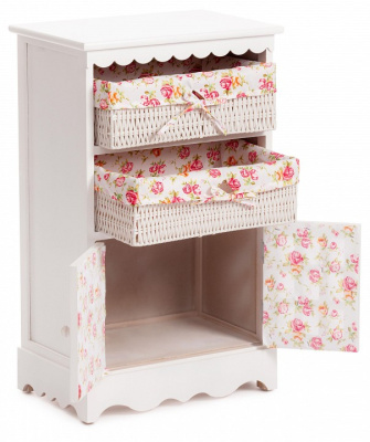 Комод с 2-мя корзинами Secret De Maison LE RAY ( mod.TT-WC004 ) МДФ+Павловния, 45*30*73, Белый (White). Фото №2