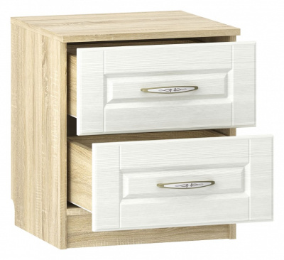 (Сильва) НМ 040.37 Тумба Оливия / дуб сонома / белый фото (Сильва) НМ 040.37 Тумба Оливия / дуб сонома / белый. Фото №2