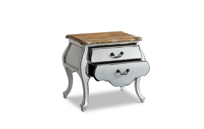 Тумбочка прикроватная FL-4016 белая. Фото