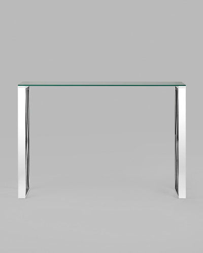 Консоль КРОСС 115*30 серебро. Фото №4