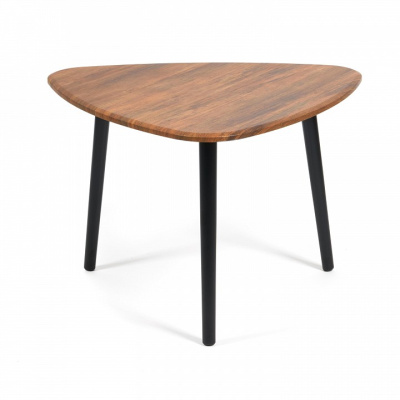 Стол журнальный TROYA МДФ/дерево, 70*73*48 см, Дуб Американский (ножки черные). Фото