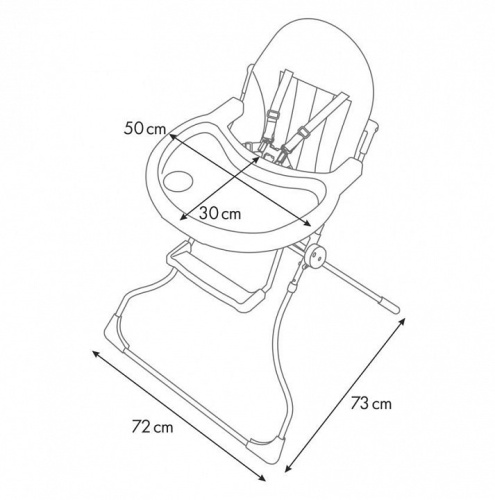 Стул для кормления Polini Kids 152, бежевый. Фото №9