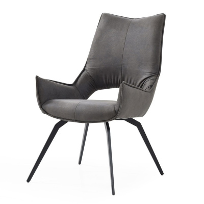 Стул DC1241 серый/черный. Фото №2