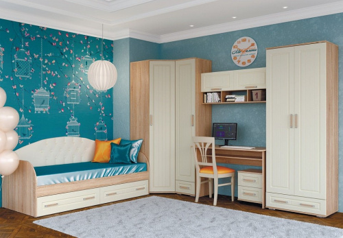 Шкаф платяной Маркиза,бежевый. Фото №4