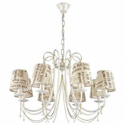 Подвесная люстра Arti Lampadari Tarsia Tarsia E 1.1.8 WG фото Подвесная люстра Arti Lampadari Tarsia Tarsia E 1.1.8 WG. Фото №2