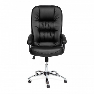 Компьютерное кресло СН9944 Хром, кож/зам, черный, 36-6  id -. Фото